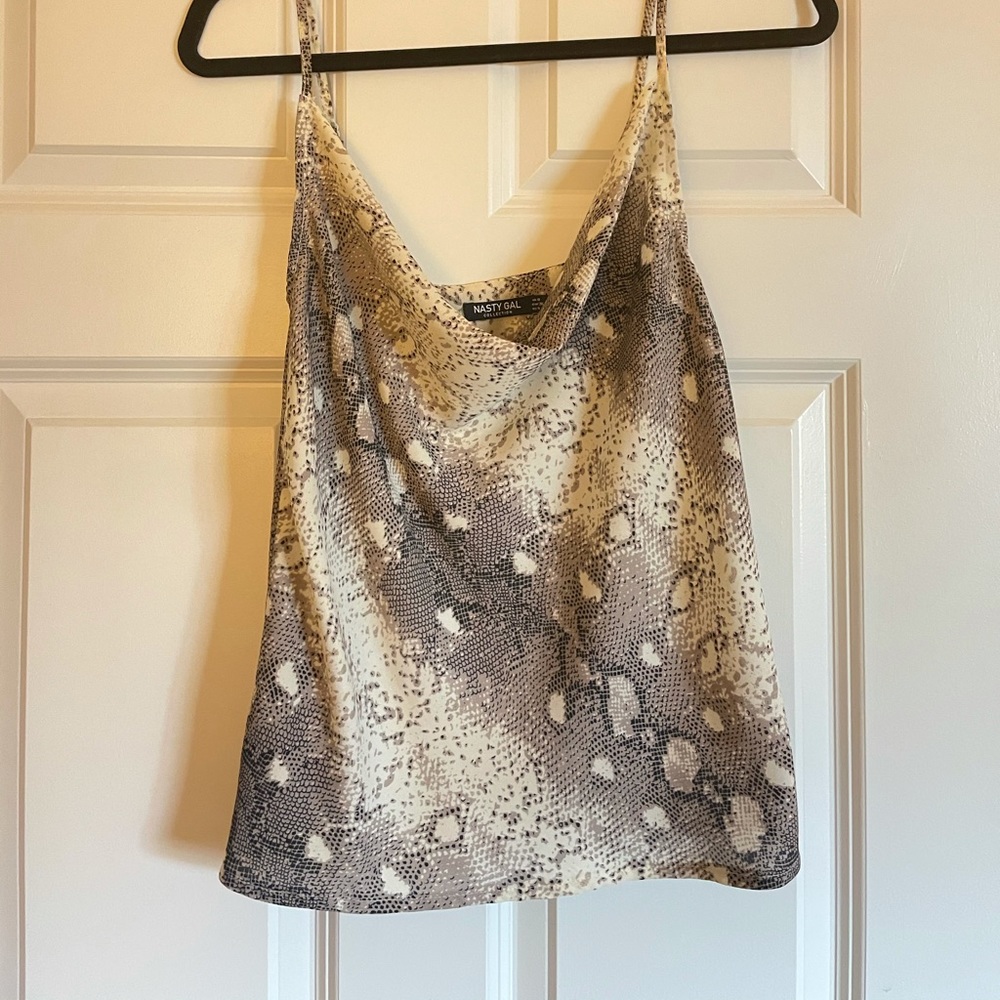 Nasty gal python silky tank